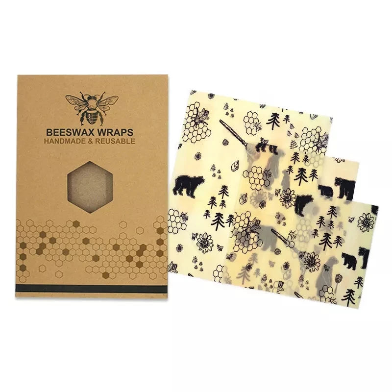 Eco-Friendly Beeswax Wrap Set – Reusable & Sustainable