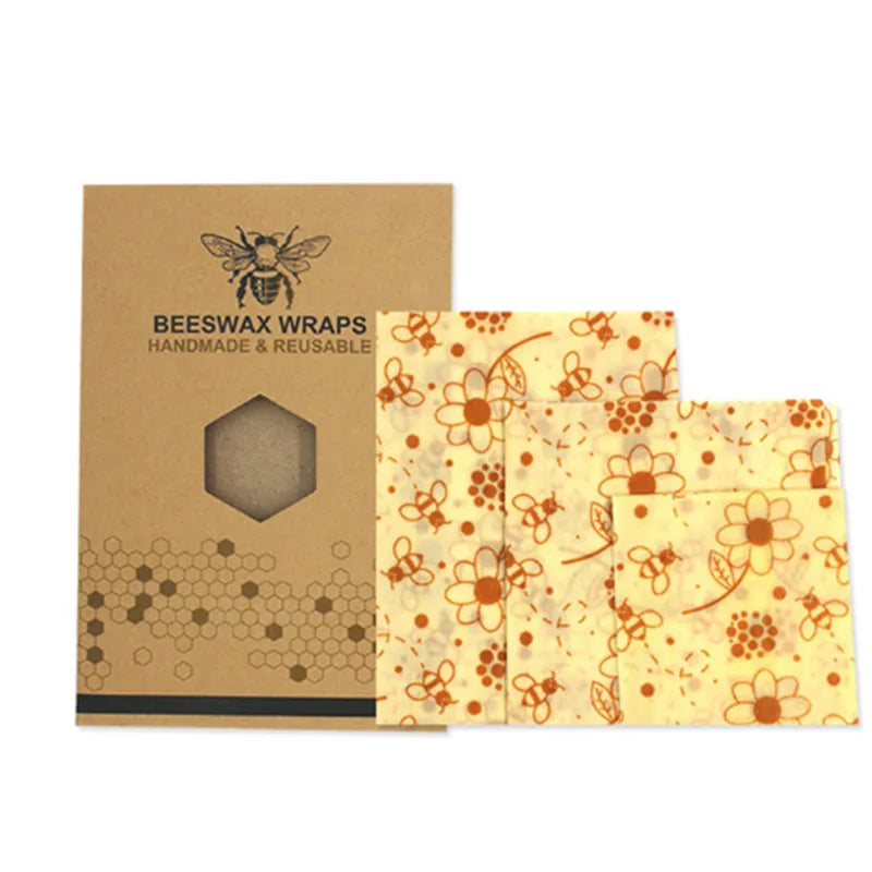 Eco-Friendly Beeswax Wrap Set – Reusable & Sustainable