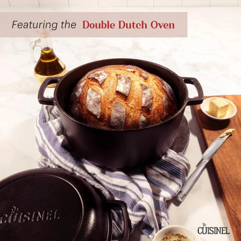 17-Piece Pre-Seasoned Cast Iron Cookware Set