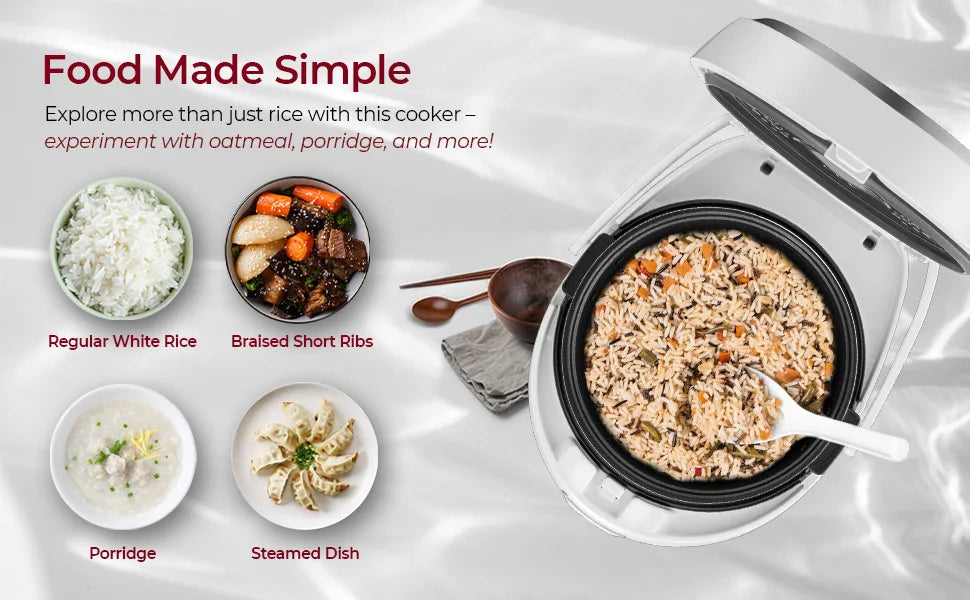 Cuckoo Rice Cooker with Nonstick Inner Pot, 16 Menu Options, LCD Display, 20-Cup Capacity