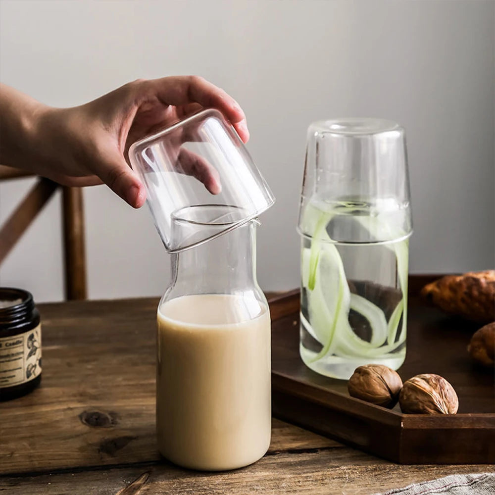 Glass Water Carafe & Kettle Set – For Hot & Cold Drinks