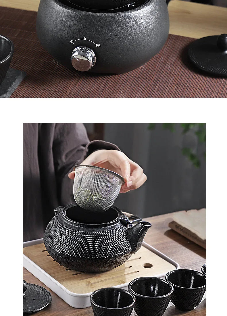 Japanese Cast Iron Teapot – Retro Puer Tea Kettle