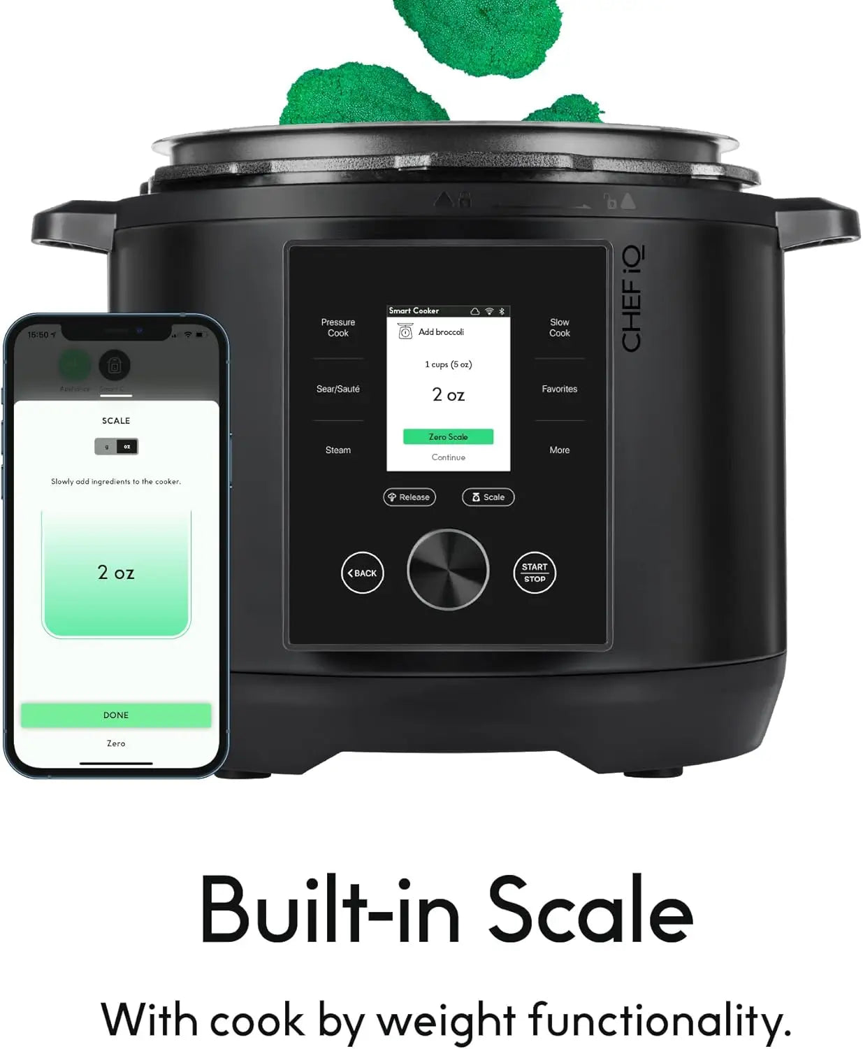 Smart Pressure Cooker with Built-in Scale – 10-in-1 Cooking Functions, 18 Advanced Features, and App Integration