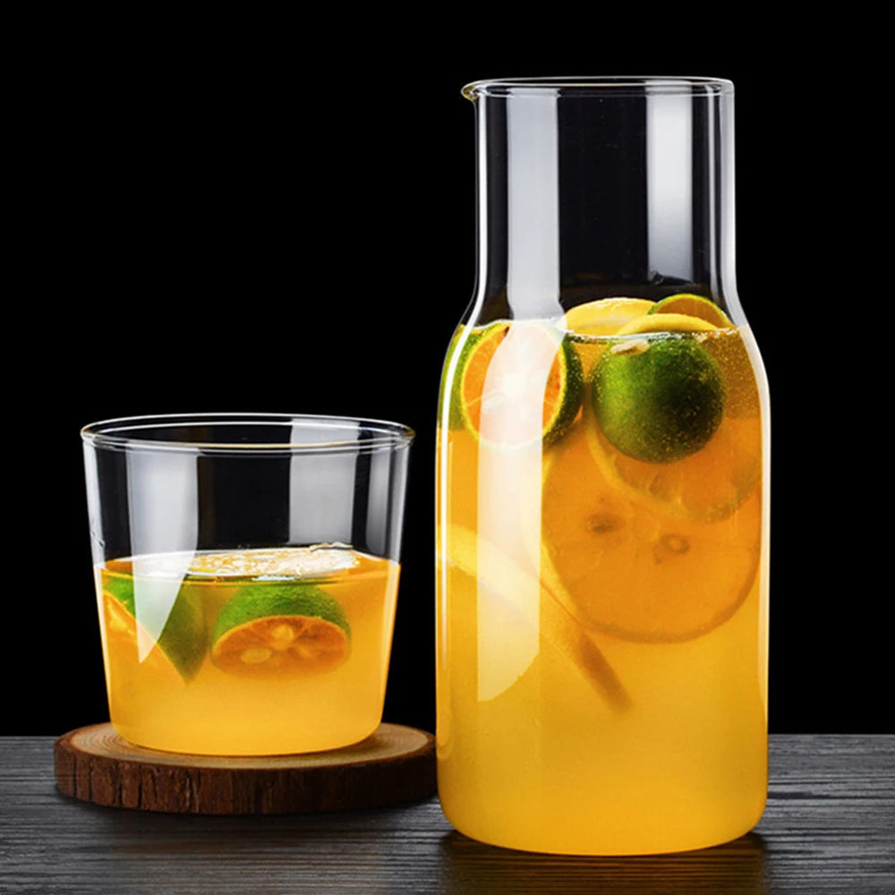 Glass Water Carafe & Kettle Set – For Hot & Cold Drinks