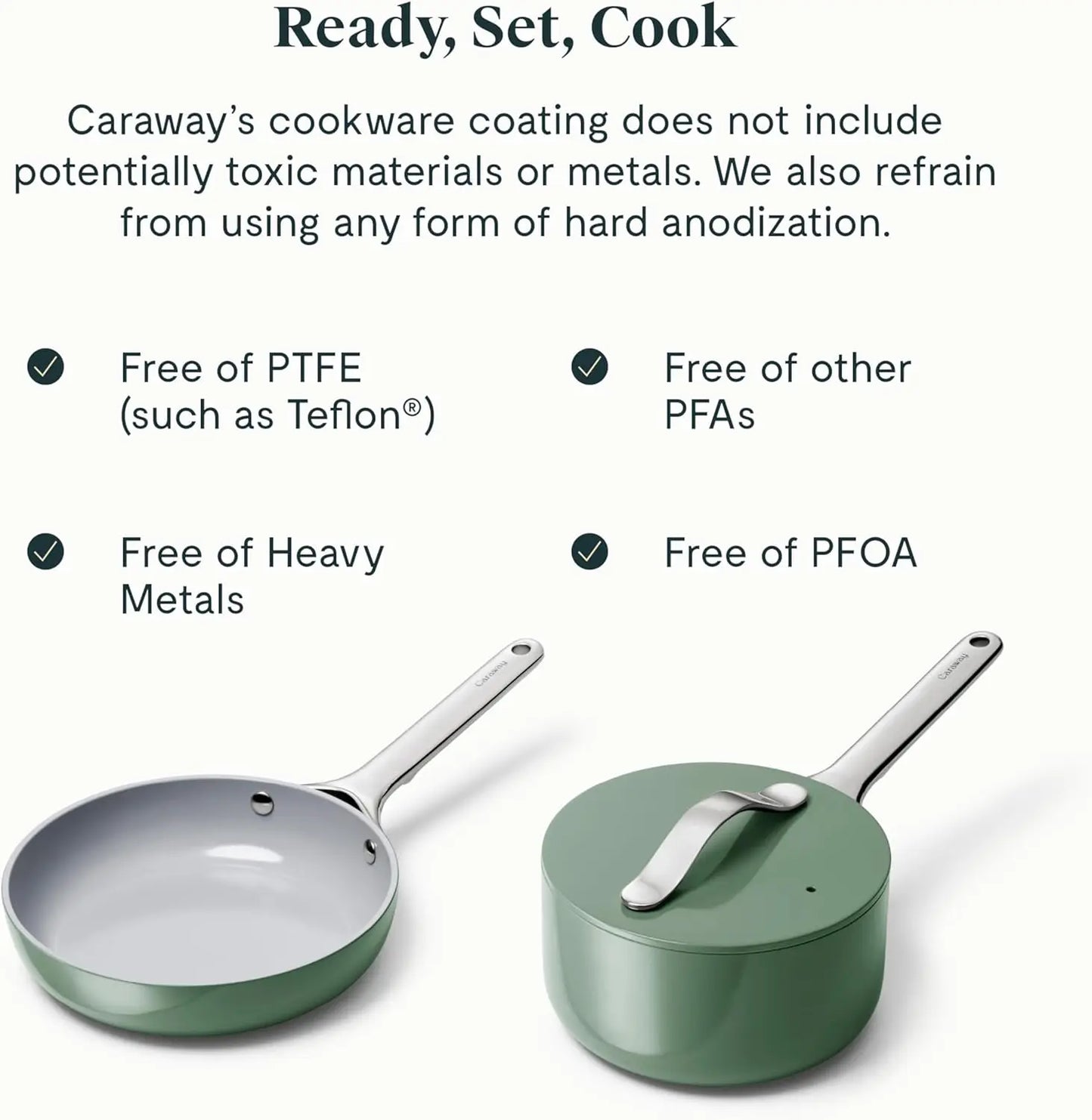 Caraway Mini Cookware Set with Storage Rack