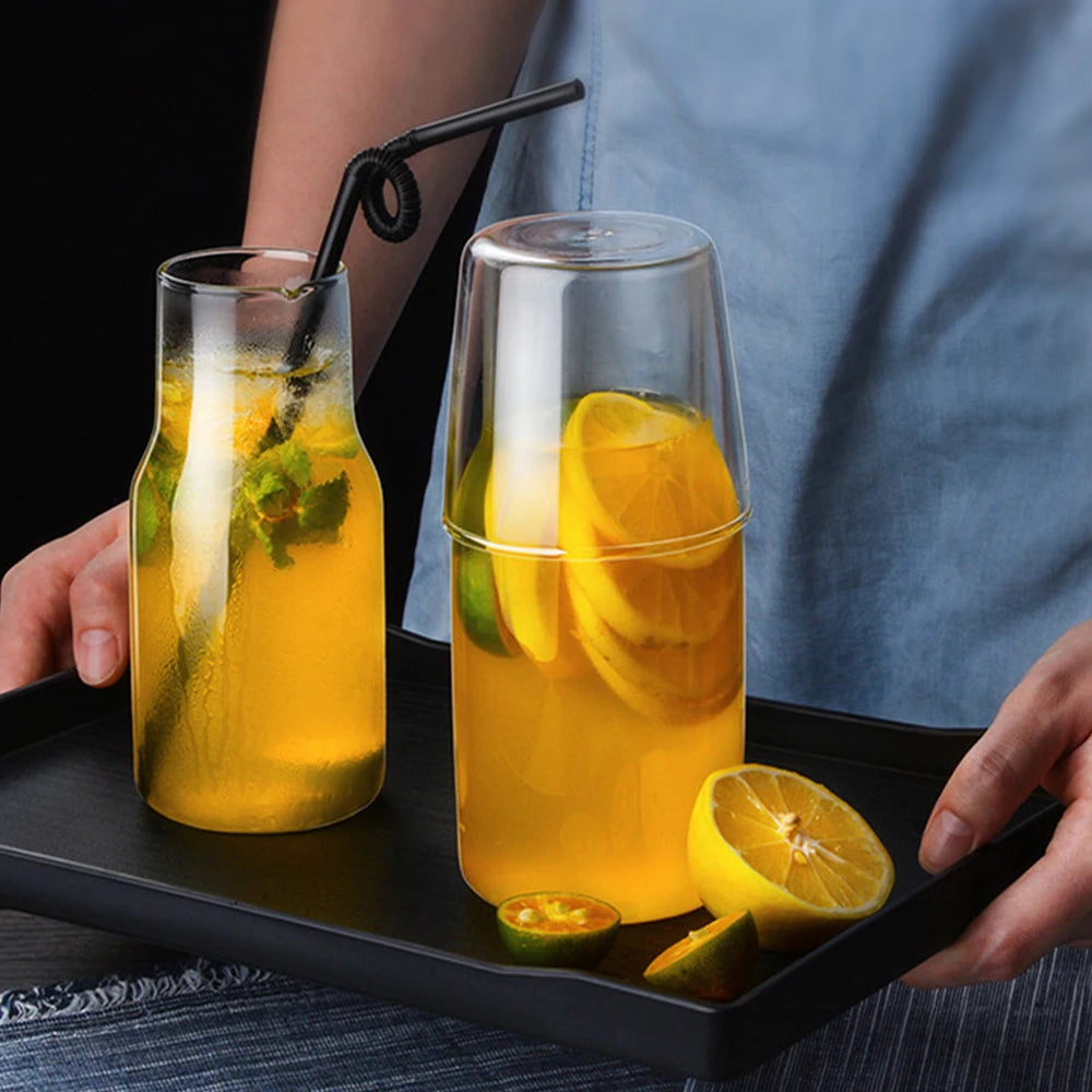 Glass Water Carafe & Kettle Set – For Hot & Cold Drinks