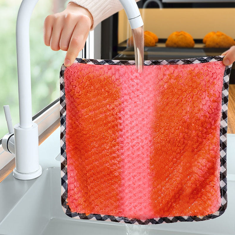 Absorbent Kitchen Dish Towels – Non-Stick, Thickened Cleaning Cloths