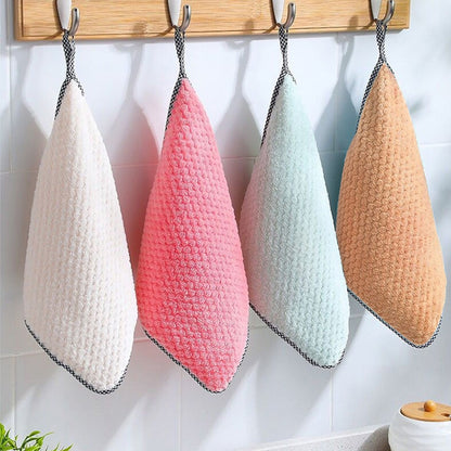 Absorbent Kitchen Dish Towels – Non-Stick, Thickened Cleaning Cloths