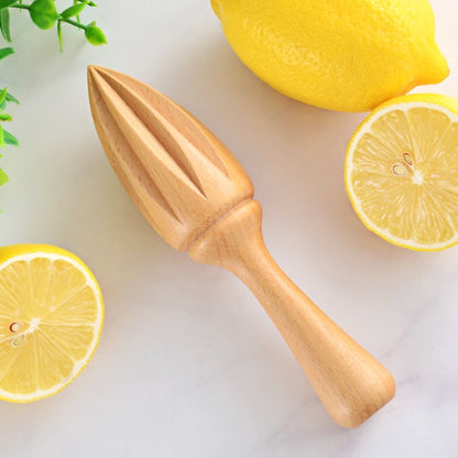 Handcrafted Beech Wood Lemon Juicer – Manual Citrus Squeezer for Fresh Juices