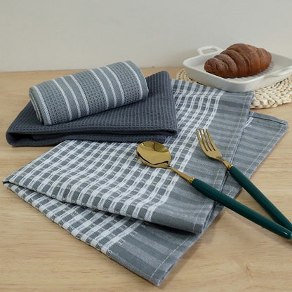 3-Piece 100% Natural Cotton Kitchen Towels – Absorbent & Lint-Free