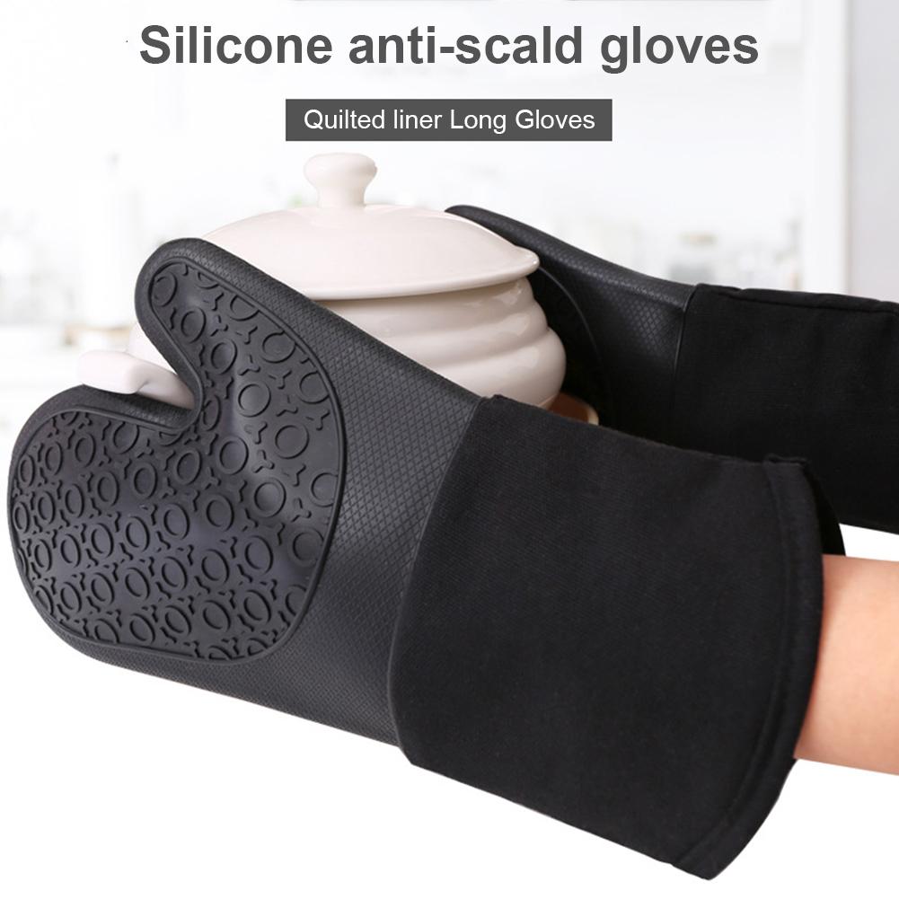 Non-Slip Silicone Oven Mitts – Heat-Resistant Kitchen Gloves