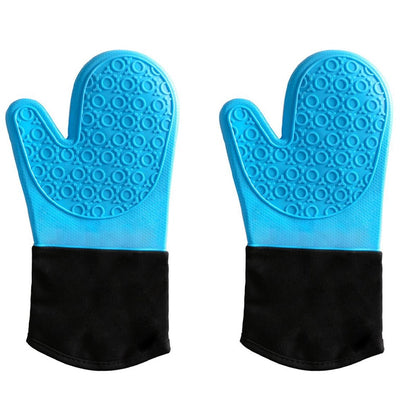 Non-Slip Silicone Oven Mitts – Heat-Resistant Kitchen Gloves