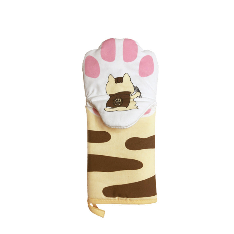 Cute Cat Claw Oven Gloves – Pure Cotton