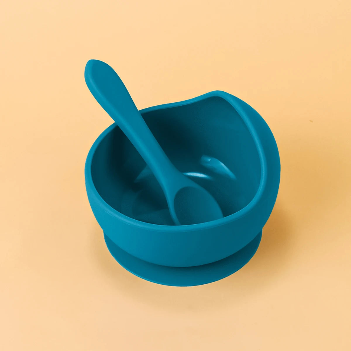 2PC Silicone Sucker Bowl Set – Baby Feeding Tableware for Infants and Toddlers, Learning to Eat Bowls with Suction for Baby Supplementary Foods