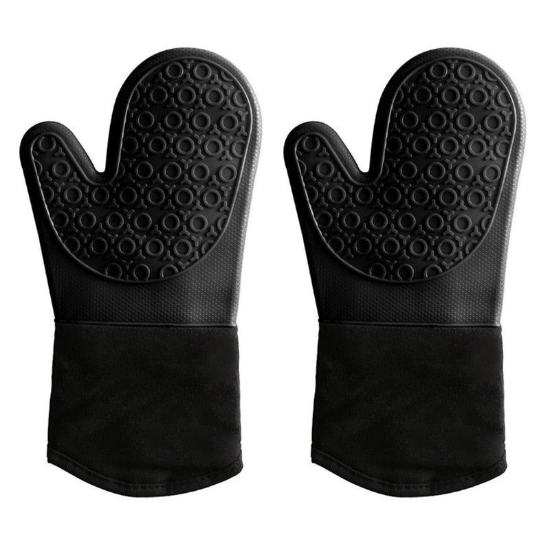 Non-Slip Silicone Oven Mitts – Heat-Resistant Kitchen Gloves