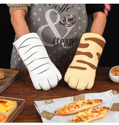 Cute Cat Claw Oven Gloves – Pure Cotton