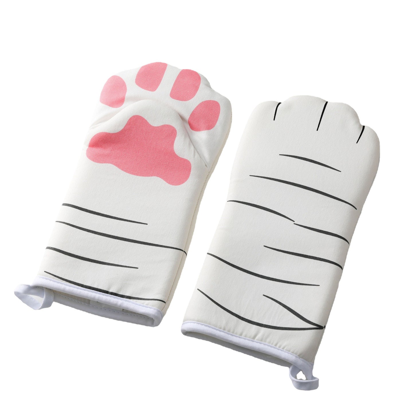 Cute Cat Claw Oven Gloves – Pure Cotton