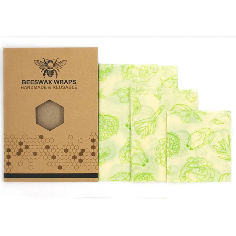 Eco-Friendly Beeswax Wrap Set – Organic, Reusable Food Wraps for Sustainable Kitchen Storage