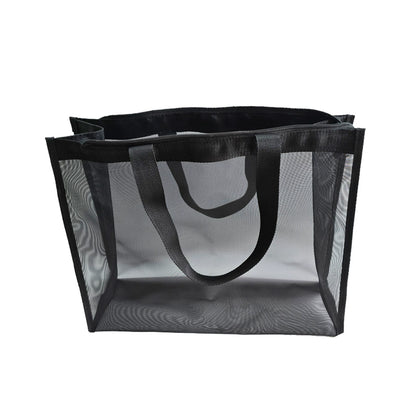 Mesh Grocery Storage Bag – Durable Transparent Reusable Handbag for Kitchen, Produce, and Grocery Shopping