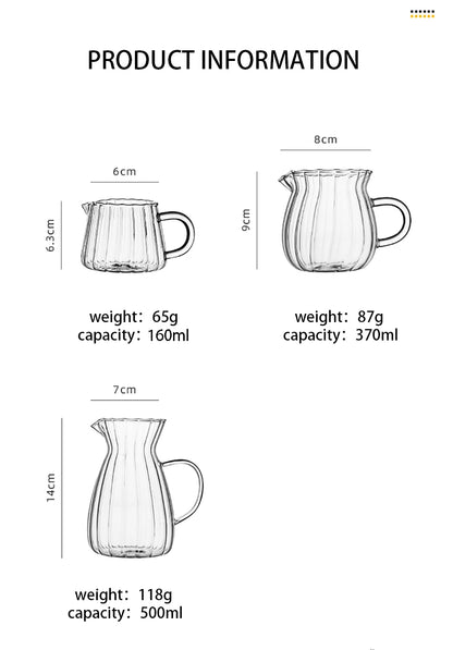 Nordic Glass Coffee & Milk Jug