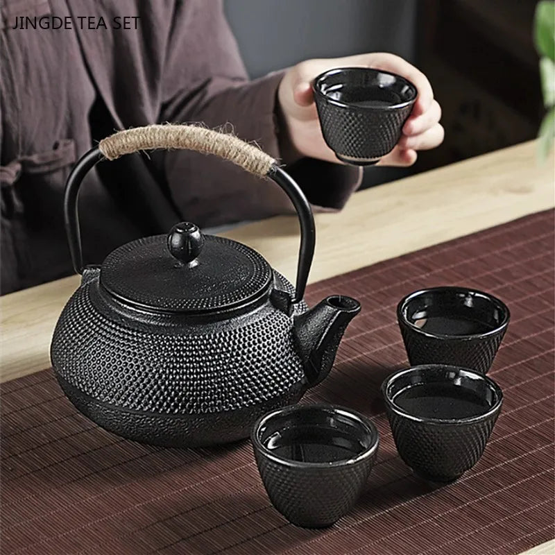 Japanese Cast Iron Teapot – Retro Outdoor Tea Cooker and Special Puer Teaware Teakettle