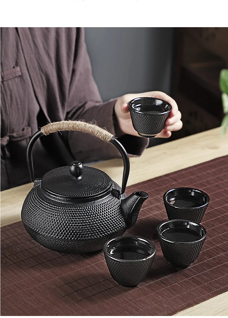 Japanese Cast Iron Teapot – Retro Outdoor Tea Cooker and Special Puer Teaware Teakettle