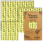 3 PCS Reusable Beeswax Food Wrap – Eco-Friendly Packaging for Cheese, Fruits, Vegetables, and More