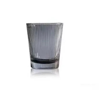 Elegant Stripe Glass Pitcher - 1.2L with Stainless Steel Lid