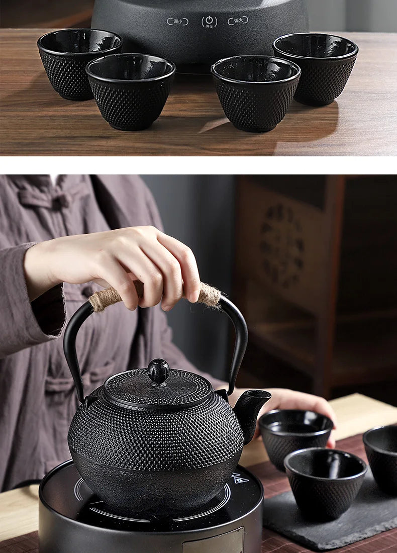 Japanese Cast Iron Teapot – Retro Outdoor Tea Cooker and Special Puer Teaware Teakettle