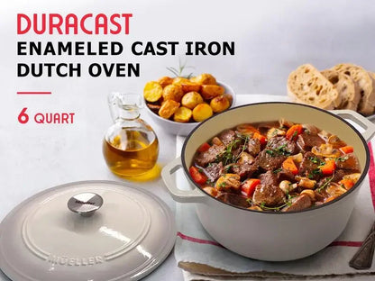 Mueller DuraCast 6-Quart Enameled Cast Iron Dutch Oven