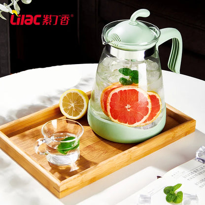 Lilac Glass Water Kettle – 2400ml Capacity