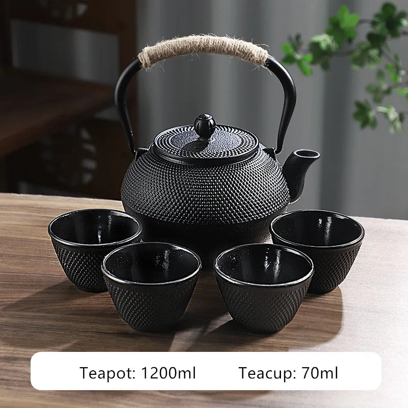 Japanese Cast Iron Teapot – Retro Outdoor Tea Cooker and Special Puer Teaware Teakettle