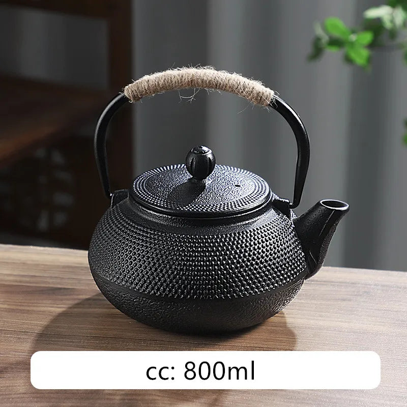 Japanese Cast Iron Teapot – Retro Outdoor Tea Cooker and Special Puer Teaware Teakettle