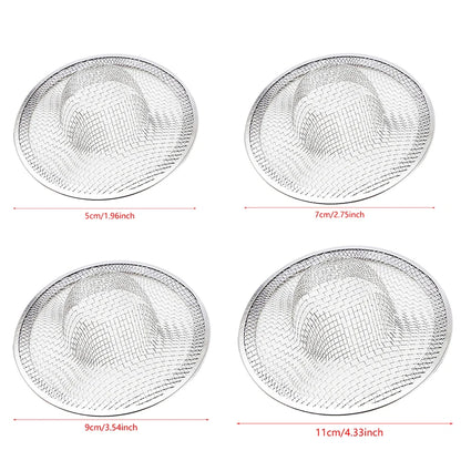 2pcs Stainless Steel Sink & Drain Strainers