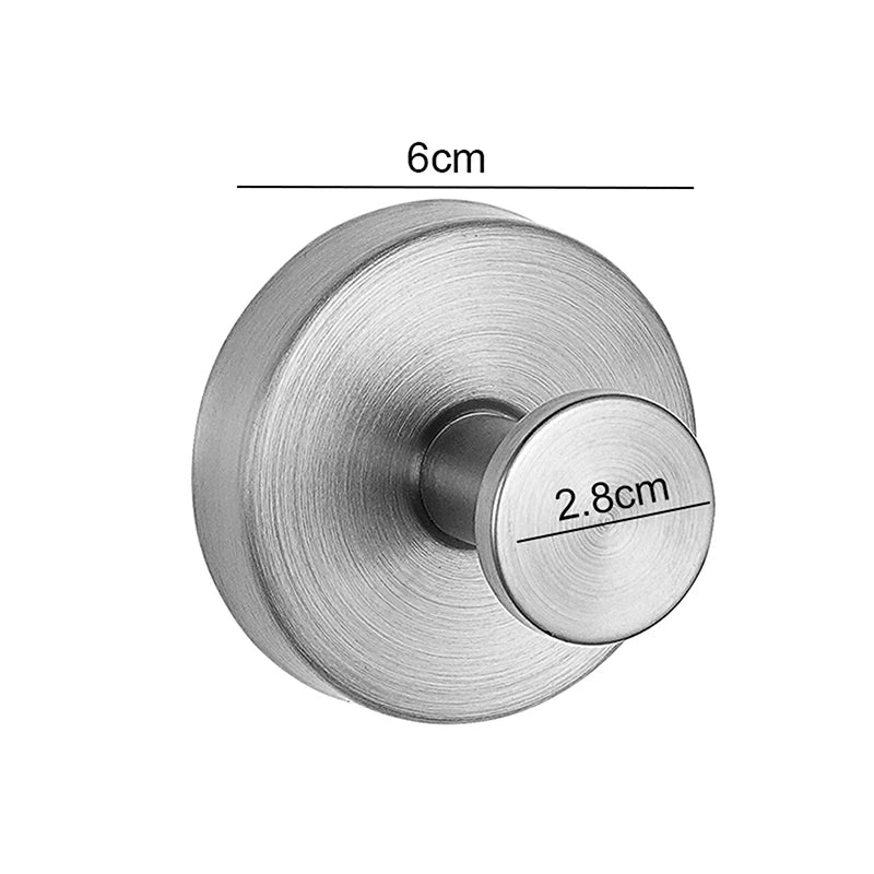 Stainless Steel Suction Cup Hook – Waterproof, Wall-Mounted Kitchen & Bathroom Hanger