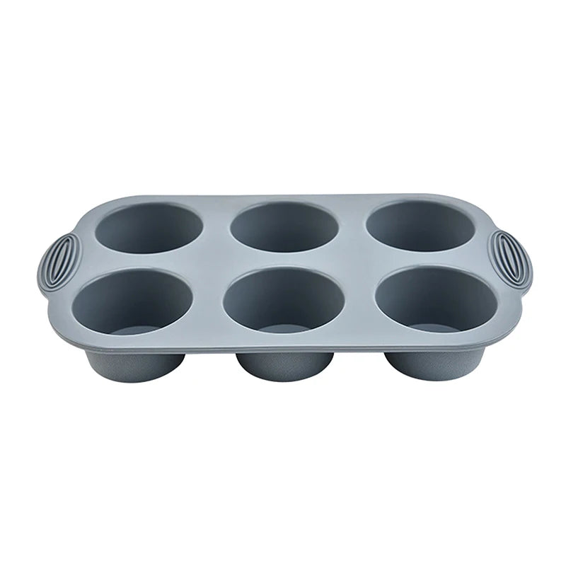 6-Cup Round Silicone Muffin Mold Cup Baking Tools