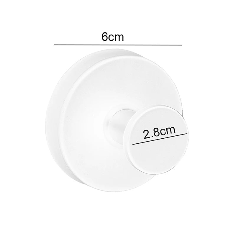 Stainless Steel Suction Cup Hook – Waterproof, Wall-Mounted Kitchen & Bathroom Hanger