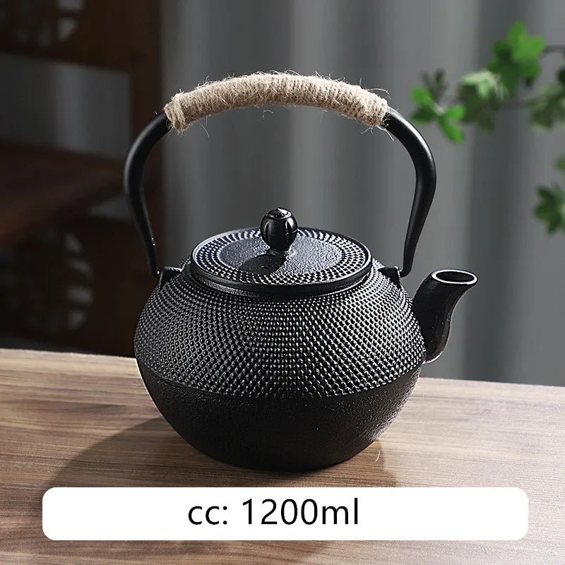 Japanese Cast Iron Teapot – Retro Outdoor Tea Cooker and Special Puer Teaware Teakettle