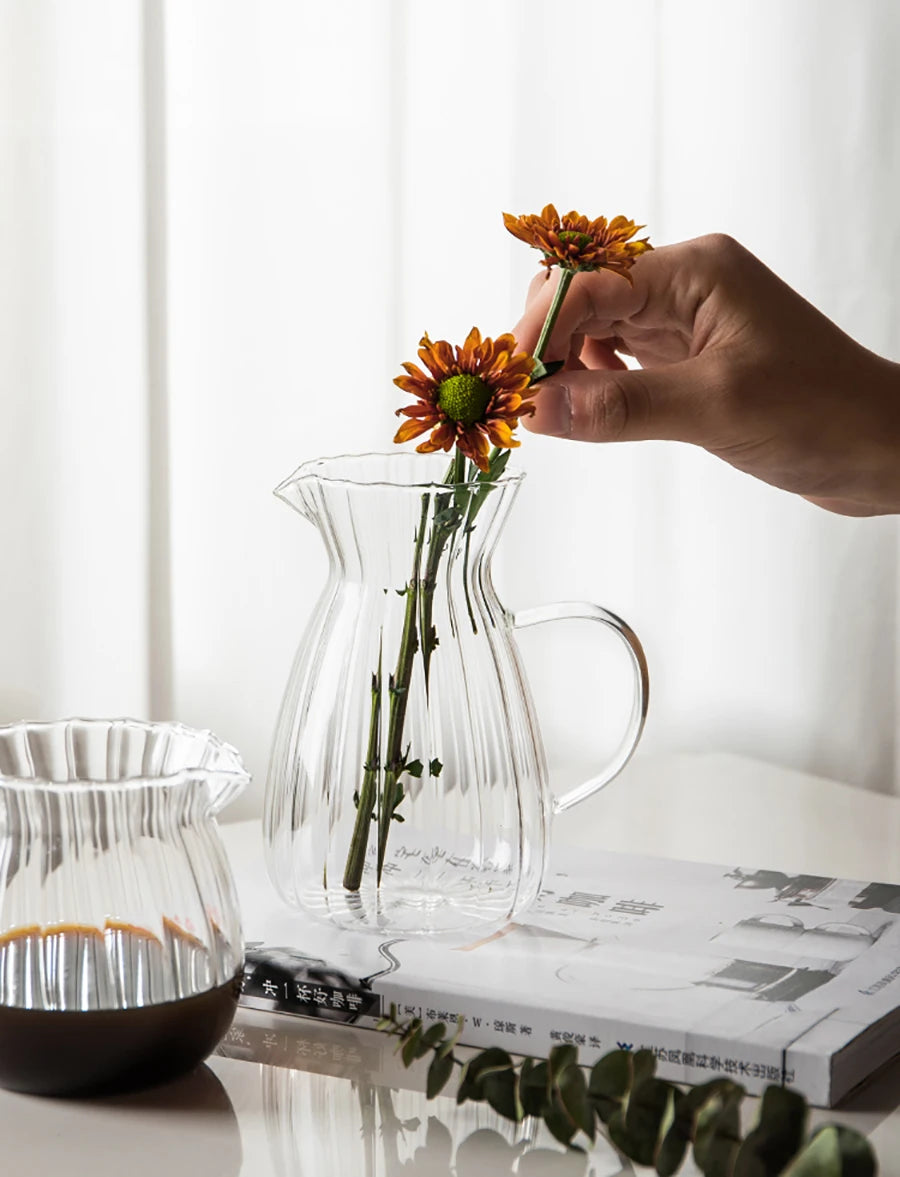 Nordic Glass Coffee & Milk Jug