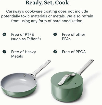 Caraway Mini Cookware Set with Storage Rack