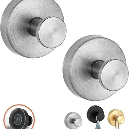 Stainless Steel Suction Cup Hook – Waterproof, Wall-Mounted Kitchen & Bathroom Hanger