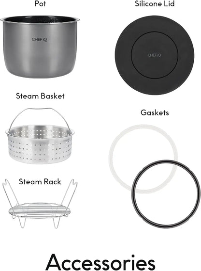 Smart Pressure Cooker with Built-in Scale – 10-in-1 Cooking Functions, 18 Advanced Features, and App Integration