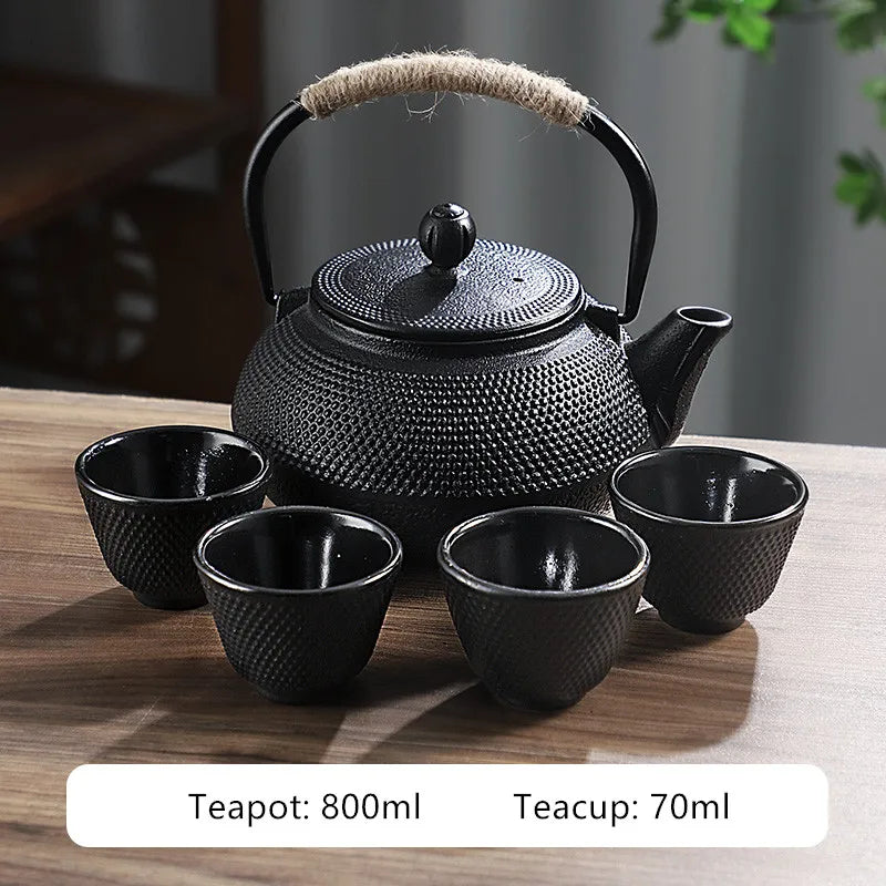 Japanese Cast Iron Teapot – Retro Outdoor Tea Cooker and Special Puer Teaware Teakettle