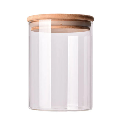 Glass Jars with Lids – Airtight Food Storage Containers for Tea, Spices, and More