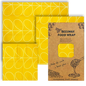 3 PCS Reusable Beeswax Food Wrap – Eco-Friendly Packaging for Cheese, Fruits, Vegetables, and More