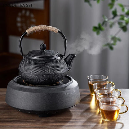 Japanese Cast Iron Teapot – Retro Outdoor Tea Cooker and Special Puer Teaware Teakettle